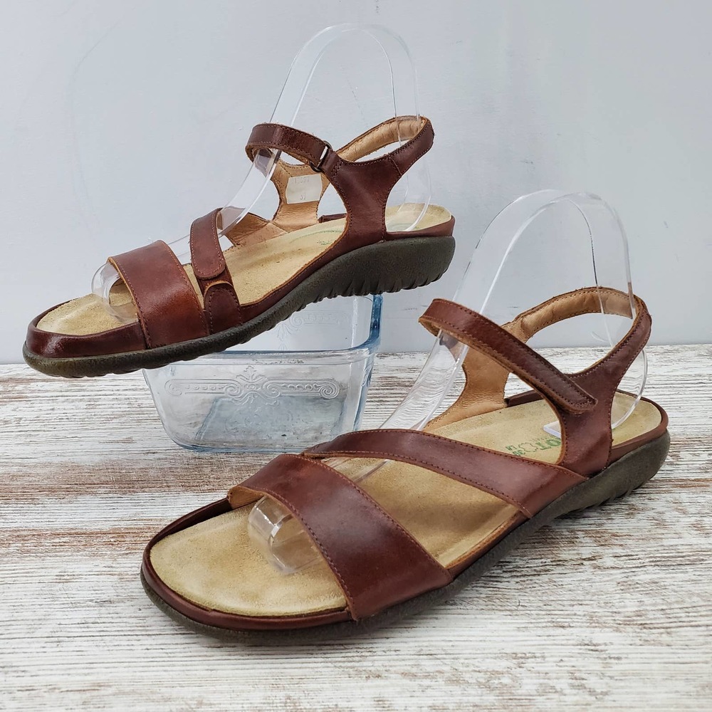 Naot Etera brown leather strappy sandals, EU size 39 (US size 8.5)